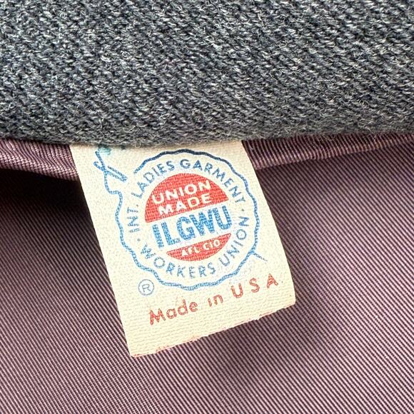 ❌SOLD❌1950's union gray wool and mink fur swing coat by TOWNLEY SAMTERS for NINA - Picture 6 of 14